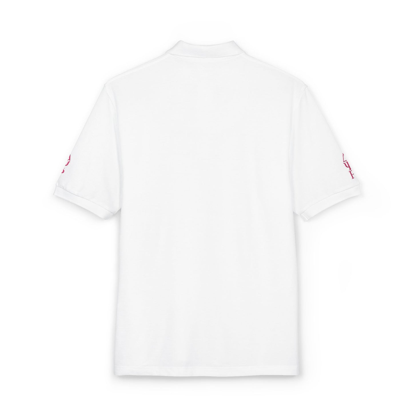 Embroidered Heart Polo Shirt — Romantic Floral Heart Chest Accent