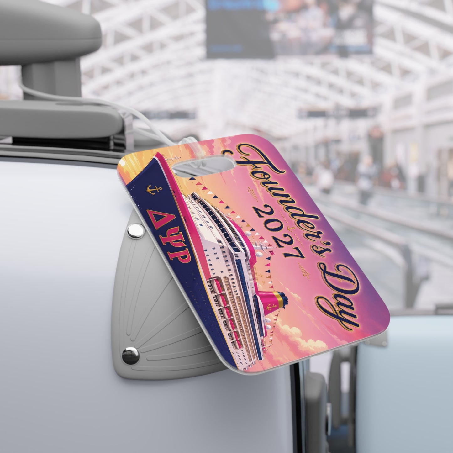 Founders Day 2027 Luggage Tag — Delta Psi Personalized Travel ID