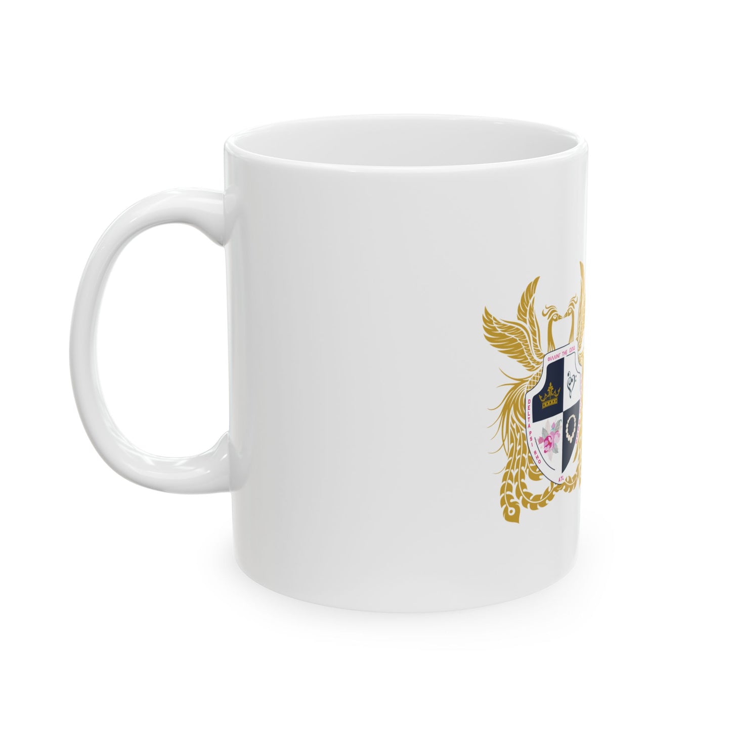 Ceramic Mug — Delta Psi Rho Crest Coffee Cup (11oz & 15oz)