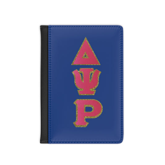 Delta Psi Rho Passport Cover, Personalized Travel Case, Sorority Gift, Wallet Organizer, TSA Compliant