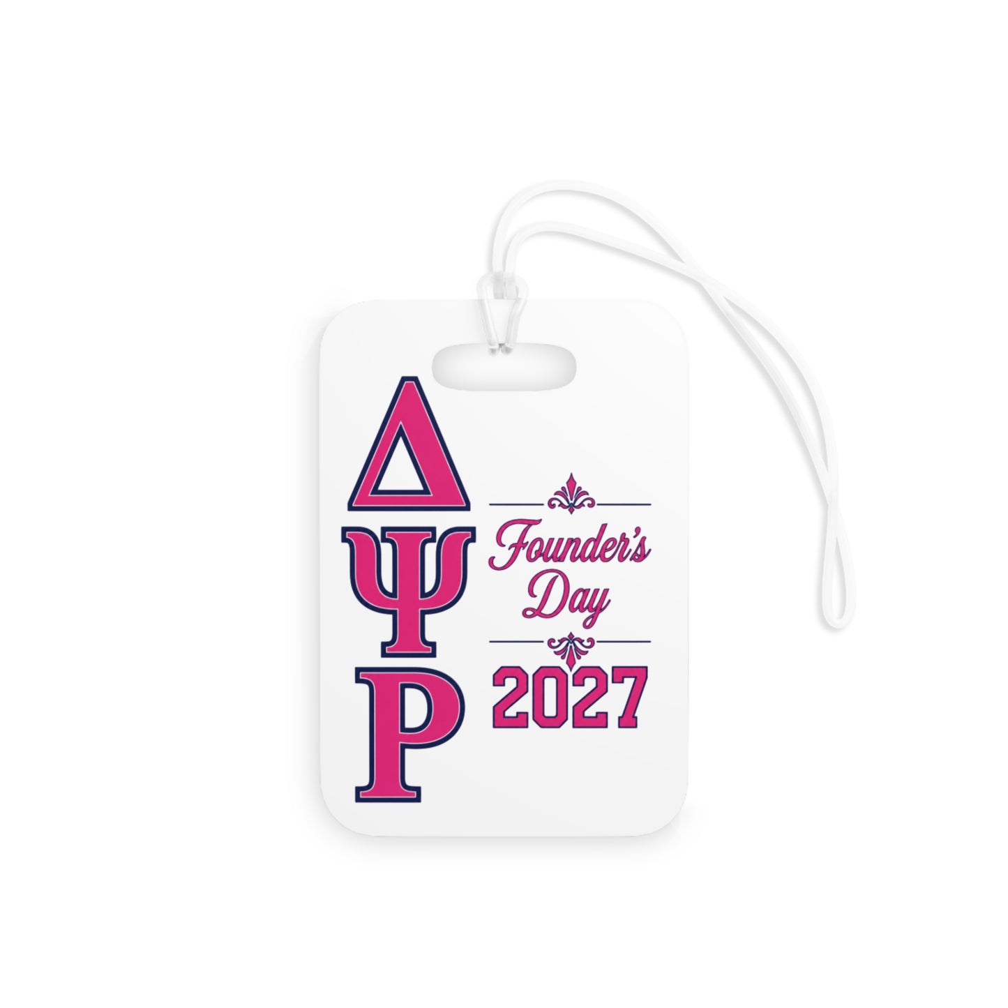 Founders Day 2027 Luggage Tag — Delta Psi Personalized Travel ID