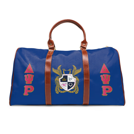 Delta Psi Rho Waterproof Travel Duffel Bag - Ideal for Travelers, Gym, Beach Trips, Gifts, Durable and Stylish Design